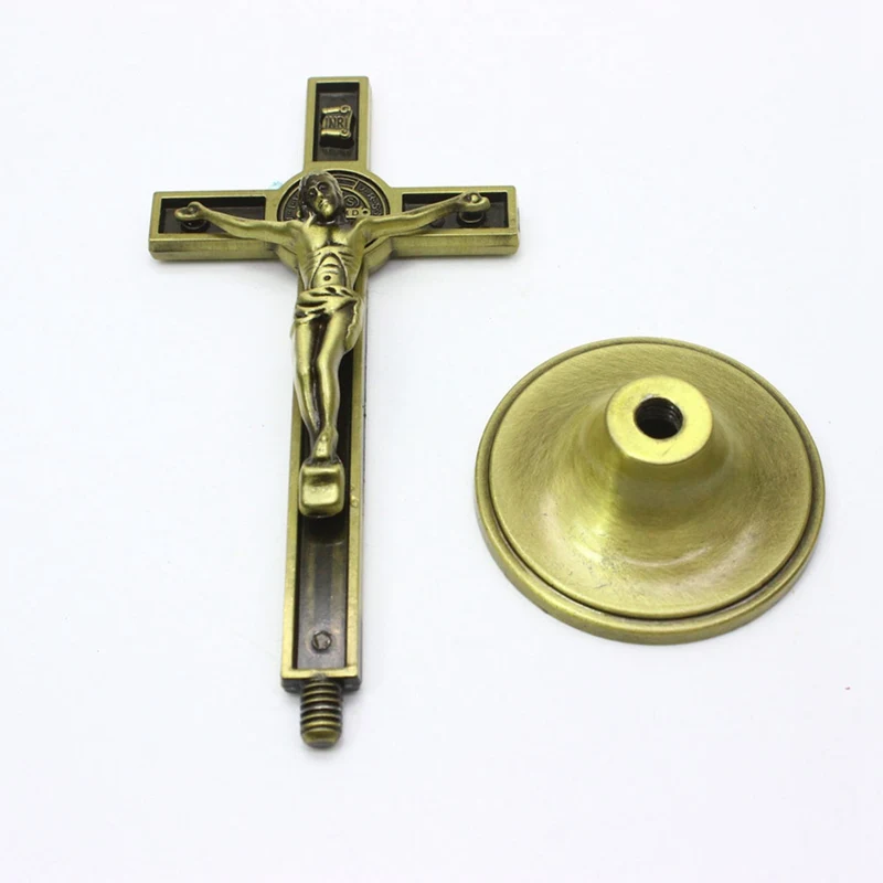 1Pc Cross Crucifix Christ Catholic Jesus Religious Church Decoration Stand Wall Antique Home Chapel Decor