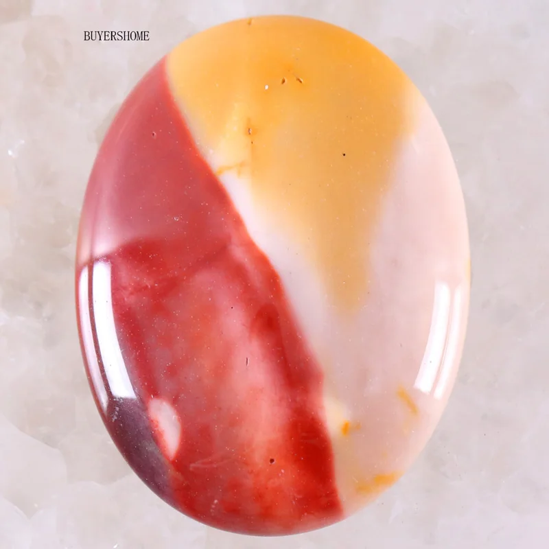 51 цвет 30x40 мм кабошон натуральный камень бусины для рукоделия ювелирных изделий Малахит содалит Lapis Fit ожерелье браслет серьги - Цвет: Egg Yolk stone