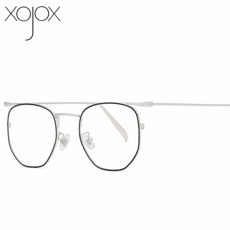 XojoX Ретро Анти-синий светильник, очки, оправа для женщин, прозрачные очки для мужчин, компьютерные очки, модные очки для близорукости
