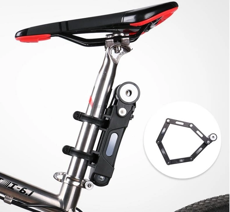 MTB дорожный мотоциклетный велосипедный замок обновленный складной замок складной велосипедный замок цепь стальная защита Противоугонный замок A936
