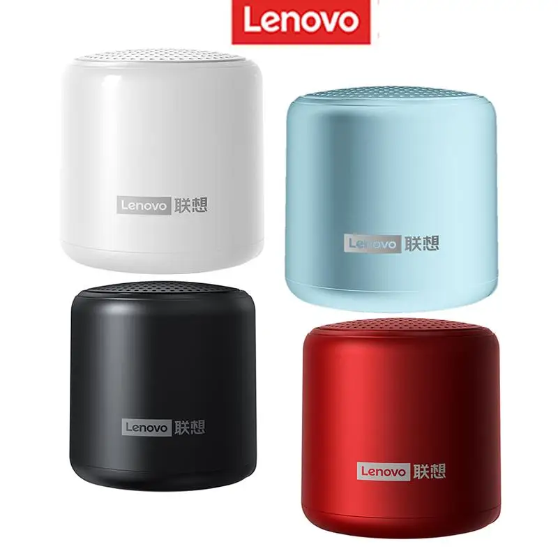 Lenovo-altavoz portátil L01 TWS con Bluetooth, minicolumna inalámbrica, estéreo, música, sonido envolvente, caja de graves, resistente al agua
