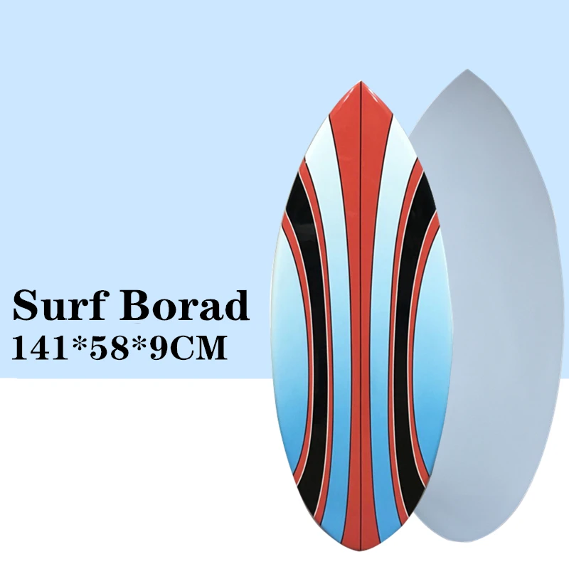 

Surf board in Surfing 2019 New style Orange with Blue with Black color surfboard Skimboard