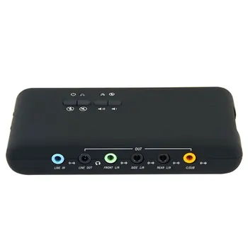 

Optical Fiber Interface Sound Card Professional 7.1 Channel USB Stereo Sound Adapter External Soundcard Remote Wake-Up Support