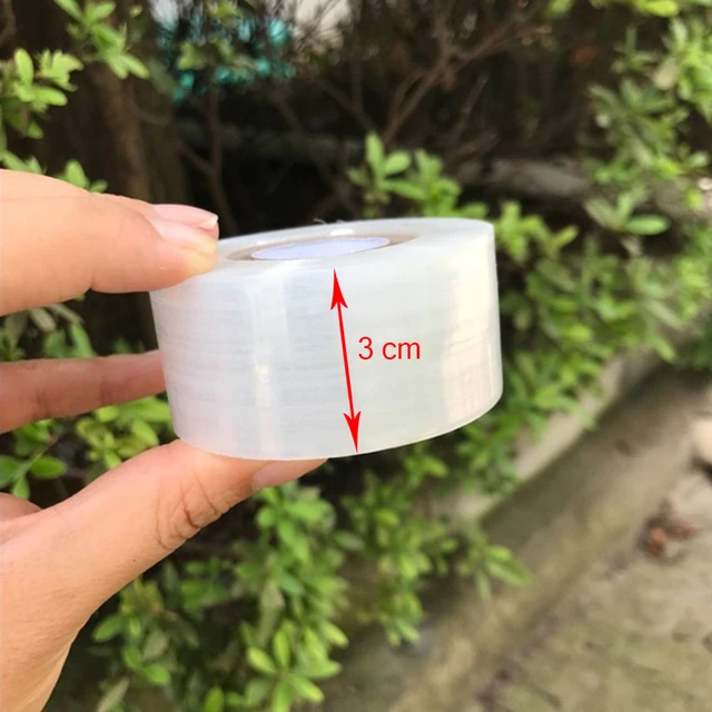 1 Tekercs Oltó Szalag Kerti Szerszámok Kertészkedési Gyümölcsök Ágak Áztatják Az Ön Adagoló Átlátszó Tömítőfilmet - Image 2