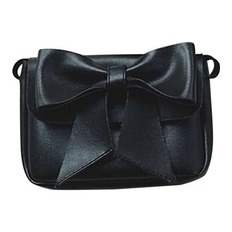 

ABZC-1PCS Cute Children Handbag Girls Bags Fashion Baby PU Leather Shoulder Bags Candy Coin Purse Wallet Toddler Bowknot Bags(Bl