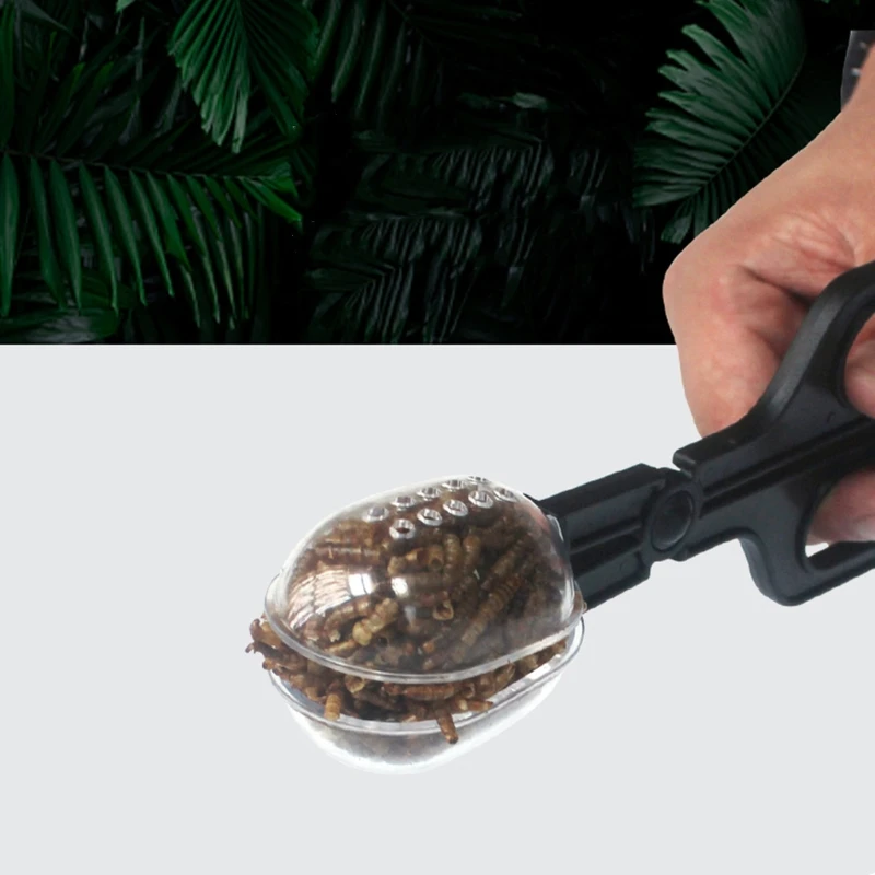 Reptiles Feeding Tongs and Cleaning Tool Lizard Beetle Insect Catch Clamp Poop Cleaning Tool for Tortoise Frog Spider