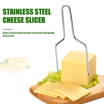

Stainless Steel Eco-Friendly Wire Cheese Slicer Cheese Tool Butter Cutting Board Butter Cutter Knife Board Kitchen Kitchen Tools