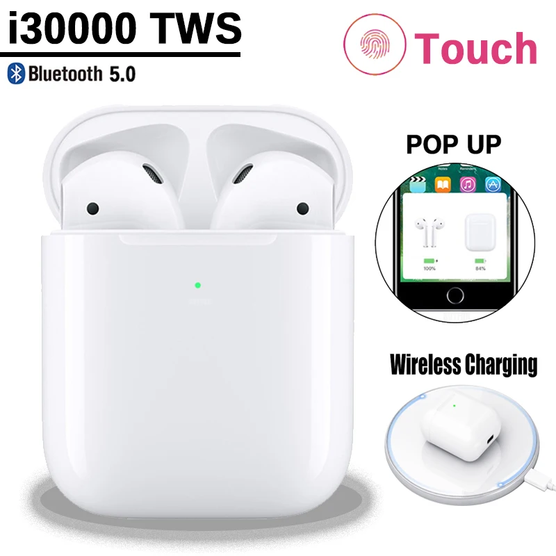

Mini i30000 TWS Bluetooth 5.0 Earphone Sports True Wireless Earbuds Touch Earphones Magnetic Charging Box PK i12 i60 i500 i10000