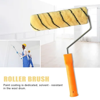 

House Decoration Household Runner Mid Hair Practical Multifunctional Solvent Resistant Paint Tool Wall Texture Roller Brush