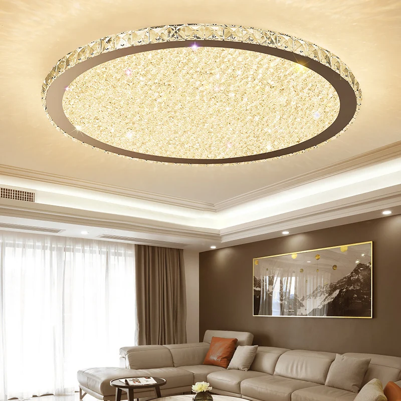 

Modern K9 Crystal LED Ceiling Lights Fixture Mixed crystal Home Flush Mount Ceiling Lamps for Living Room Bedroom Kitchen light