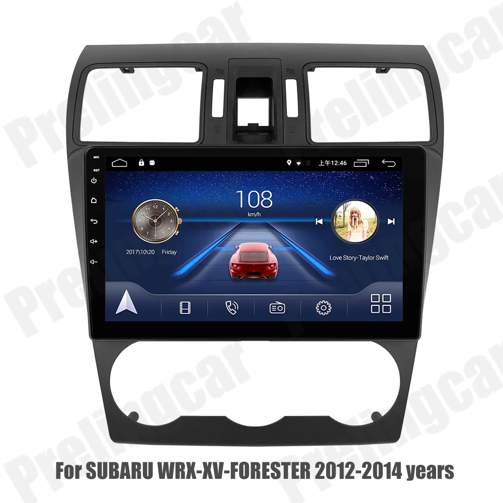 4G монитор для SUBARU WRX-XV-FORESTER 2012- лет Android автомобильный монитор радио мультимедиа видео плеер навигация gps стерео