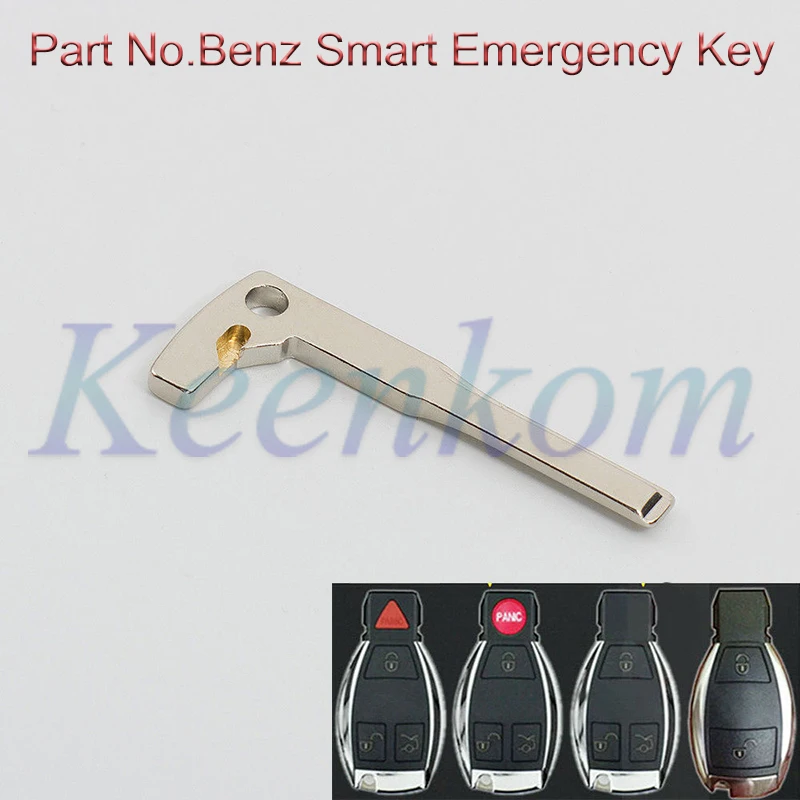Car remote key car key Smart Remote Key Keyless Emergency Prox Uncut Blade Blank For Mercedes Benz A E S G CLK SLK ML Class New