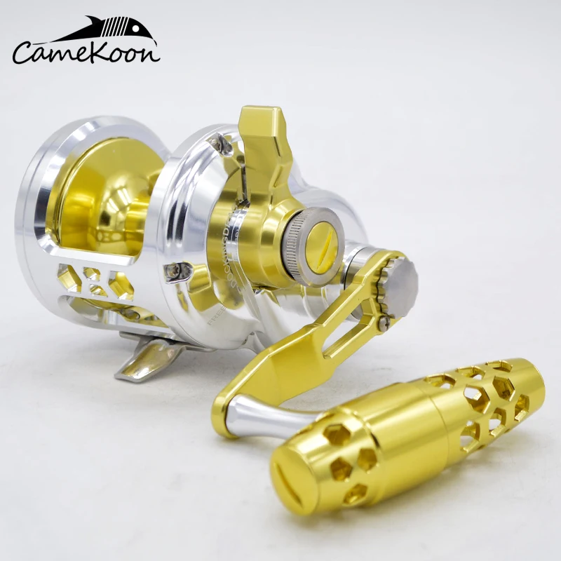 

CAMEKOON Soldier Jigging Reel 8+2 BBs 5.7:1 Gear Ratio Conventional Saltwater Trolling Fishing Reel Coil Fishing Tackle