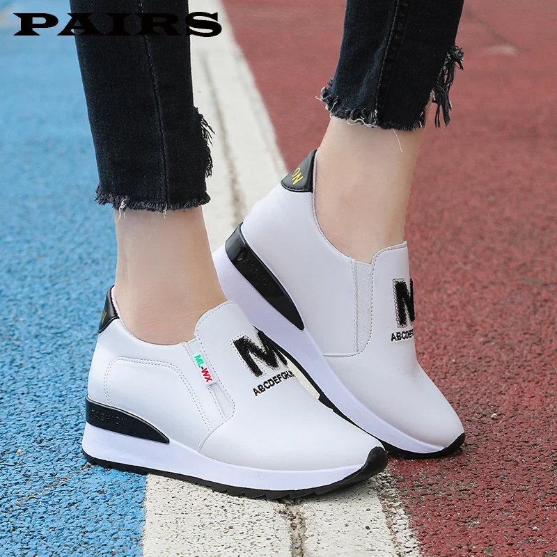 Обувь увеличивающая рост Дышащие женские кроссовки на платформе Tenis Feminino Женская