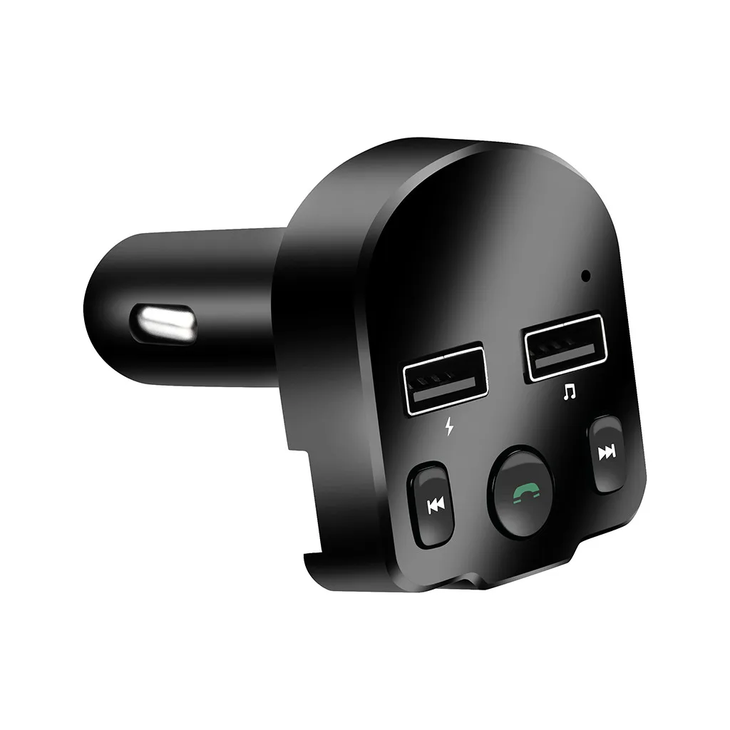 Ouhaobin устройство для автомобиля с двумя портами USB Зарядное устройство 2 порт музыкальный плеер для TF/SD карты с Blueteoth FM передатчик радио приемник адаптер