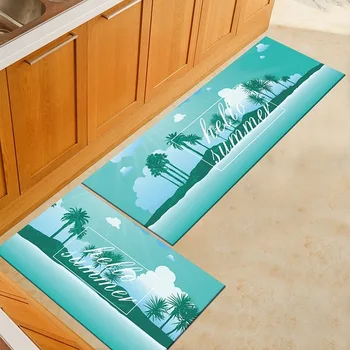 

Simple European kitchen floor mat door mat bathroom bedroom bedside carpet carpet machine washable rug for living room