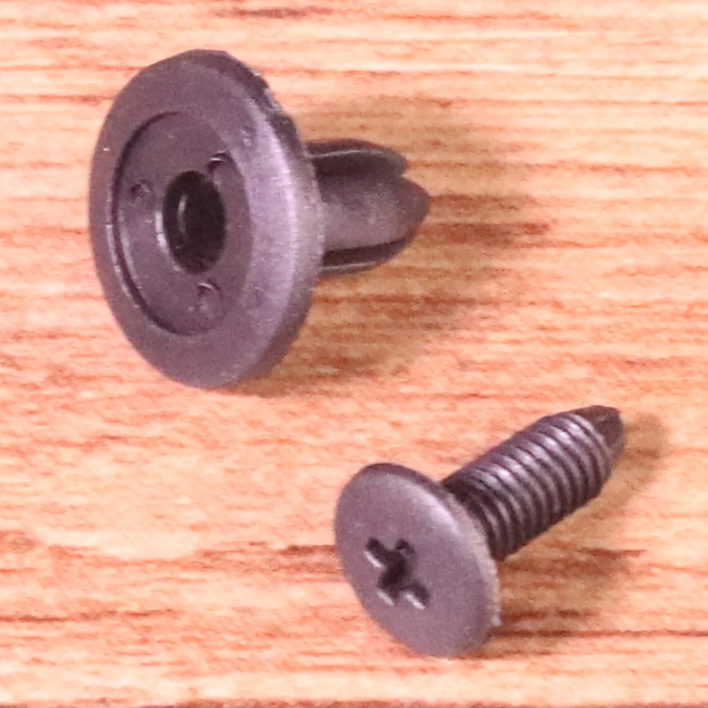 10x 90467-06017 9926-50-625 Black Plastic Screw Fastener Rivet Clips Fit For Mazda 323 626 329 MX-3 MX-6 for Toyota 4Runner MR2  (4)