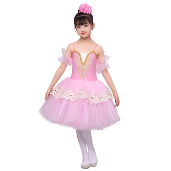 

Professional Ballet Tutu Adult Female Girls Swan Lake Costume Children Kids Straps Fairy Fluffy Long Ballerina Dress Women Mujer