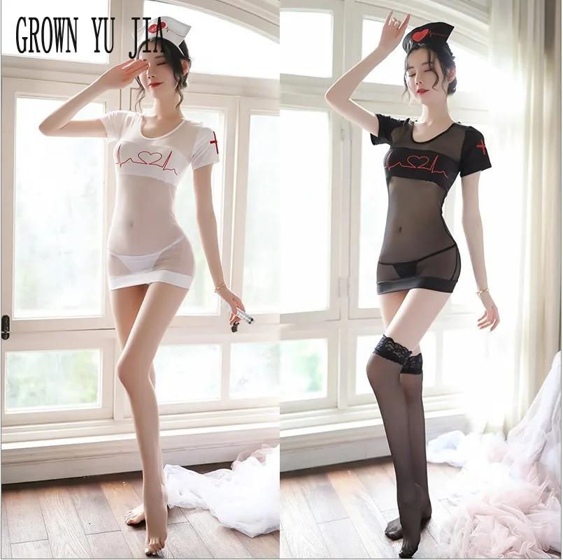 

Sexy Women Nurses Cosplay Costume Porno White Nurse Uniform Dress Erotic Role-playing Clothe Sexy Lingerie Hot Uniform Sex Skirt