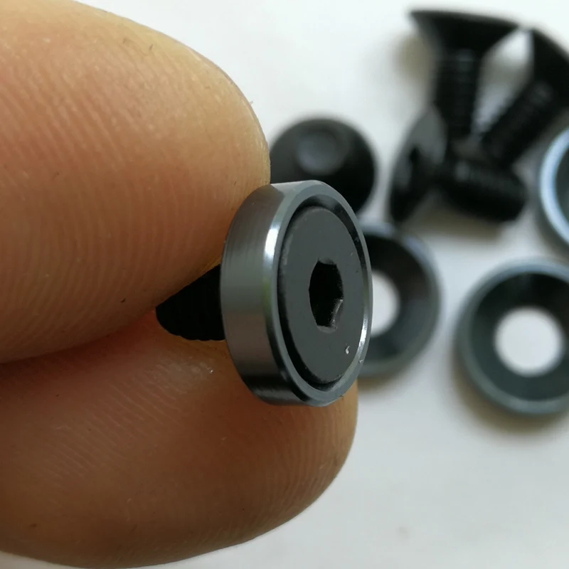 Stainless Steel Screws Screw Bolt Nut Set Hexagon Socket Head Cap Screw 10pcs/lot Stainless steel M4 x8mm Socket Head Cap Black screw with Colors Aluminum gasket