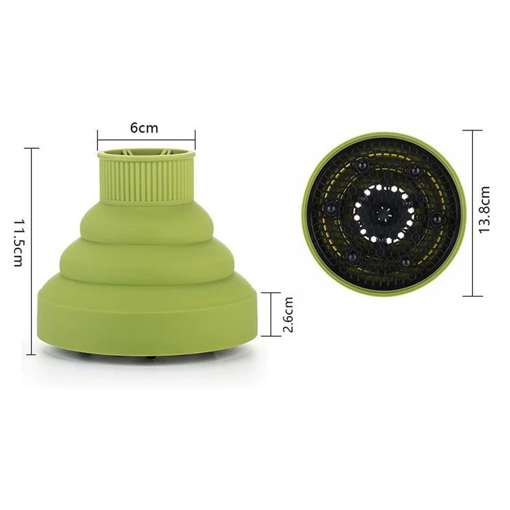 Silicone Universal Hair Diffuser Dryer Blower Hairdressing Salon Hair Curly Dryer Folding Diffuser Cover 4 Colors 4