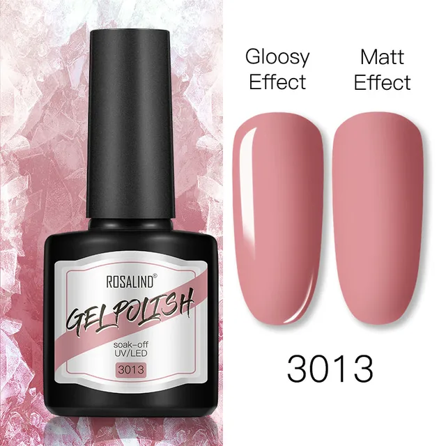 ROSALIND 8ml Gel Nail Polish Shiny Matte Effect Gel Polish For Manicure Nail Art Design Semi Permanent Painting Varnishes Gel RS17-3013