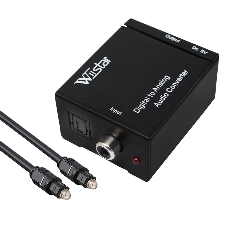 

Digital to Analog Converter DAC Digital SPDIF Optical to Analog L/R RCA Converter Audio Adapter for PS3 Xbox HD DVD PS4
