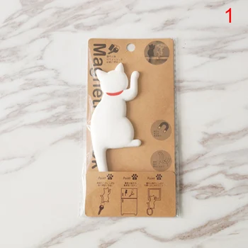 

Cat Shape Magnetic Wall Mount Keys Hook Fridge Magnet Hanging Hook Door Decor AC889