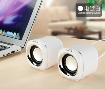 

USB 2.0 PC Speakers Stereo Wired Mini Computer Speakers for Desktop Notebook MP3 MP4