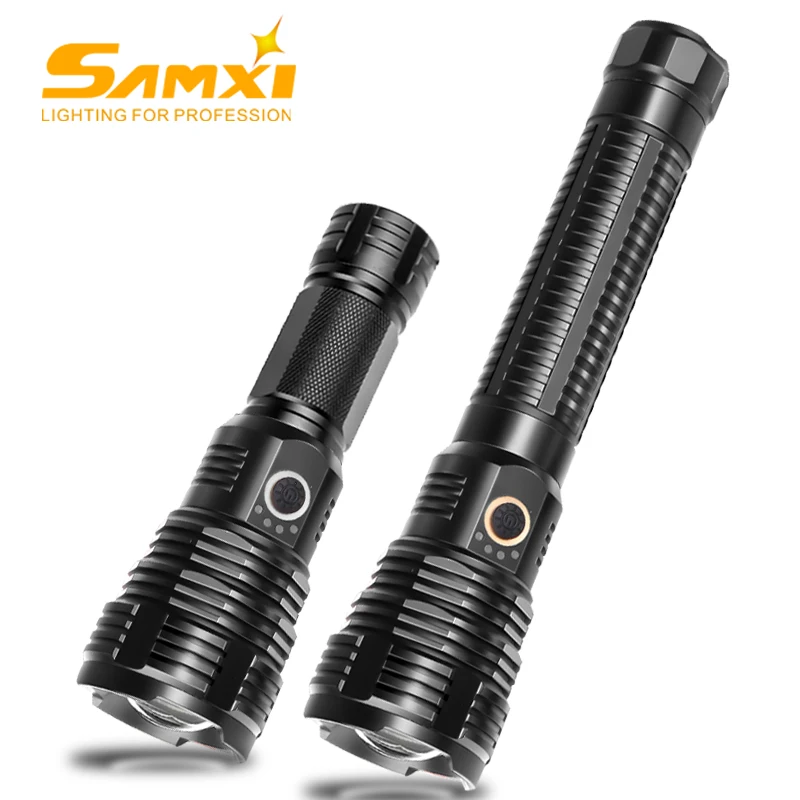 Self Defense Shocker Flashlight 5 Lighting Modes Lantern XHP70 Lamp Beads High Power Rechargeable LED Camping Light | Освещение