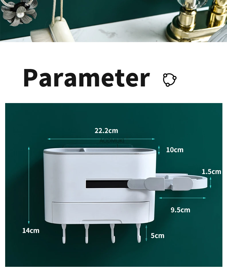 Многофункциональный органайзер для макияжа в ванную комнату, настенный держатель для фена, полка, стеллаж для хранения, полки для дома, аксессуары tassimo