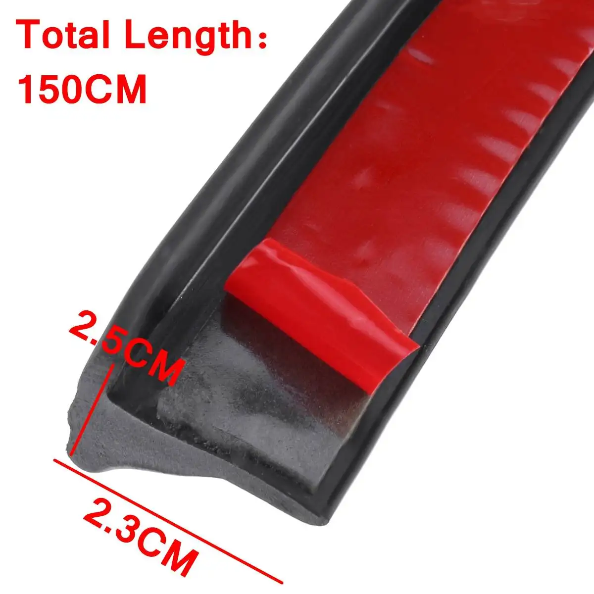 

4x 1.5M Universal Rubber Car Mudguard Wheel Eyebrow Protector Lip Wheel-arch Trim Anti-collision Car Wheel Arch Decorative Strip