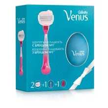 Набор подарочный Бритва с 2 сменными кассетами+ Расчёска «SPA Breeze» Venus