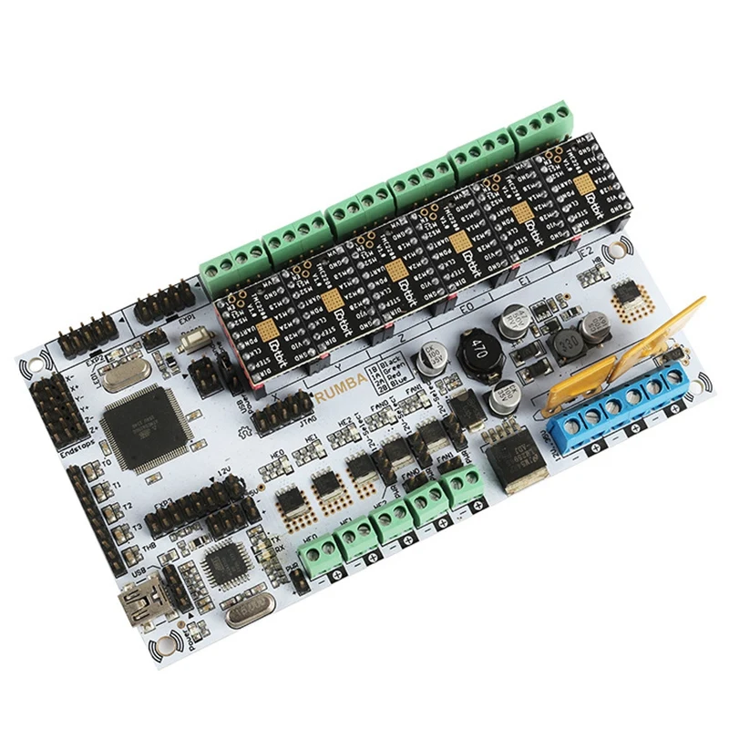 3d принтер Rumba материнская плата+ Tmc2208V1.0x6 Marlin прошивка совместима с рампами для Arduino