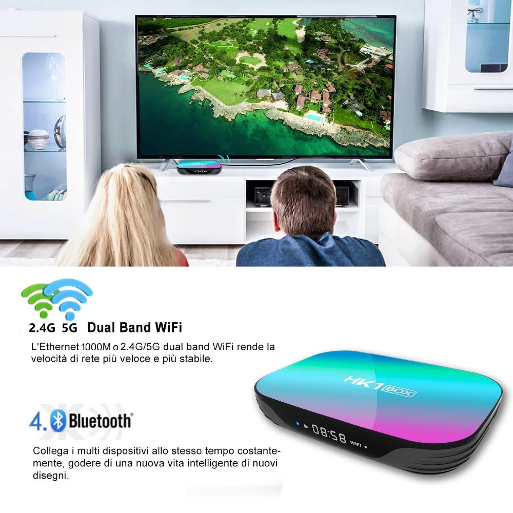 Smart Android ТВ Box MiNi PC M8S 4 ядра 2 г/8 г Коди дополнений Предварительно установлено 4 К 2,4 г и 5 г Wi-Fi Full HD Smart ТВ Media Player