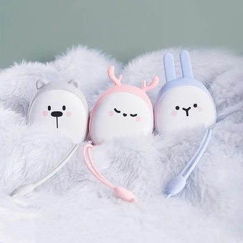 

Portable Cute USB Rechargeable Hand Warmers Heater Pocket Mini Cartoon Power Bank Handy Heater Warmers