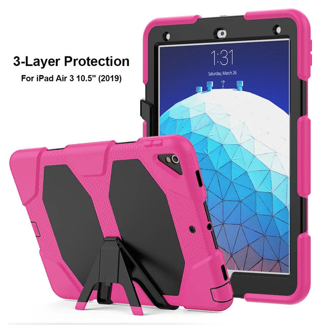 Funda para for ipad Air 3 2019 10 5 Case Heavy Duty Rugged Silicone  Shockproof Case for ipad pro 10.5 Tablet Protection Cover - AliExpress