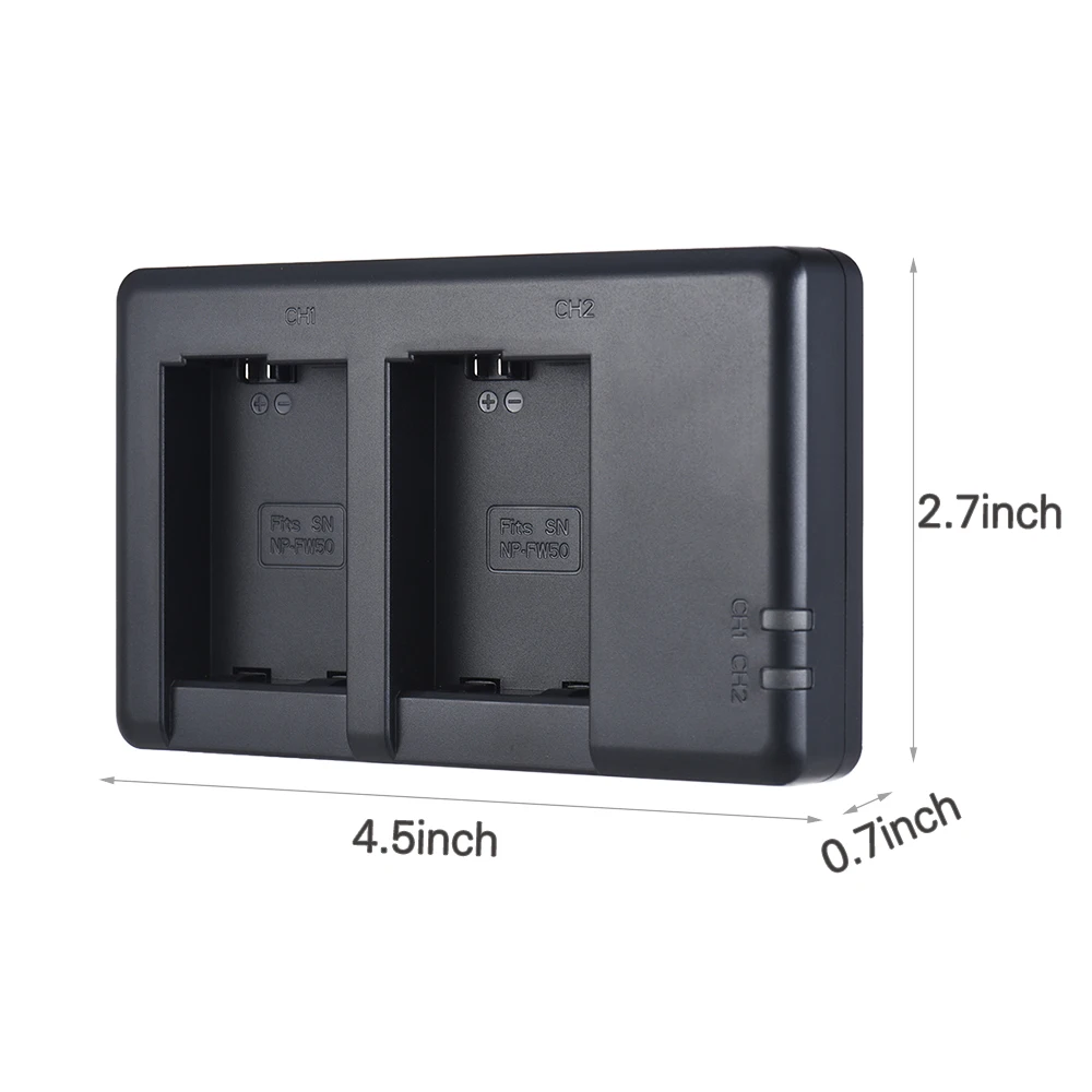 FB NP-FW50 2-х канальный с эффектом приближения c зарядкой Micro-USB Вход Камера Батарея Зарядное устройство для sony Альфа a6500 a6300 a6000 a7s a7 a7s ii a7s a5100 a5000 a7r