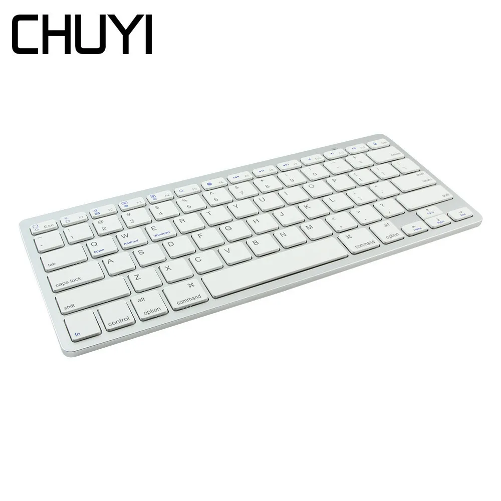 

Bluetooth Wireless Keyboard Slim Silent 78 Keys Russian French Arabic Spanish Computer Keypad For IPad Macbook Tablet Laptop