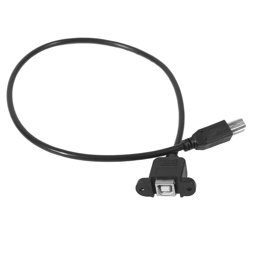 Удлинительный кабель 30 см/60 см/100 см USB папа-мама принтер сканер Панель Крепление жесткий диск удлинитель Кабель синхронизации Шнур - Цвет: 60cm