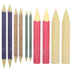 10pcs Colorful Stumps Rice Paper Tortillions Art Blenders Sketch Drawing Tools for Students (Random Color)