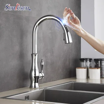 

Senlesen Sensor Chrome Touch Kitchen Faucet Sensitive Smart Touch Kitchen Tap Kitchen Two Modes Water Outlets