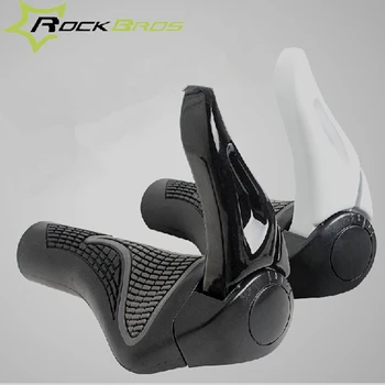 

ROCKBROS Bicycle Bike MTB Components Bar ends Handlebars Rubber Grips & Aluminum Barend Handle bar Ergonomic Push On Soft Grips