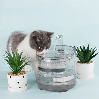 

1.5L Automatic Pet Cat Dog Water Fountain Quiet USB Dog Drinking Fountain Drinker Feede Bowl Pet Drinking Fountain Dispenser