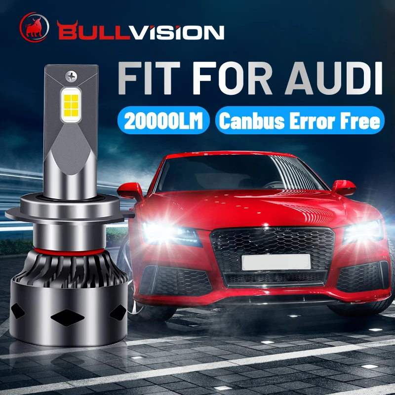 

H7 LED Headlights 20000LM Canbus H11 HB3 HB4 H8 H9 9005 9006 6000K CSP Chips No Error For Audi a5 b8 a4 a3 a6 c7 b6 q3 q5 q7 a1