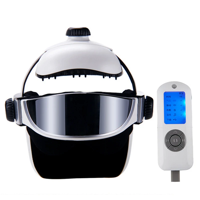 

Electric Heating Eye Head Massager Helmet Air Pressure Vibration Therapy Massage Music Muscle Stimulator Health Care Machine