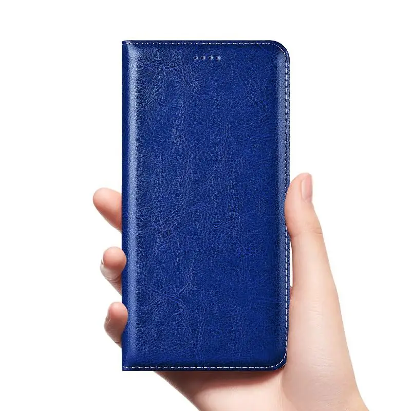 

Crazy Horse Genuine Leather Case For Xiaomi mi Note Max Mix 2 2S 3 Play PocoPhone F1 Black Shark 2 Flip Cover Leather Cases