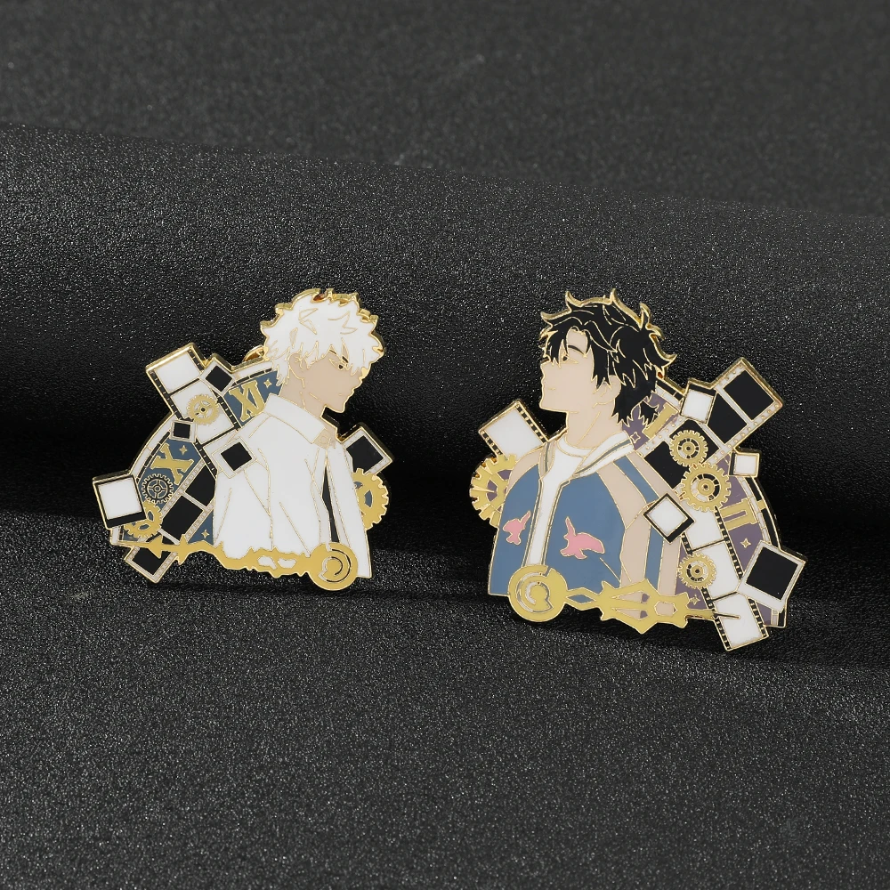 Аниме тайм агент брошь мультфильм металлический значок Косплей вечерние
