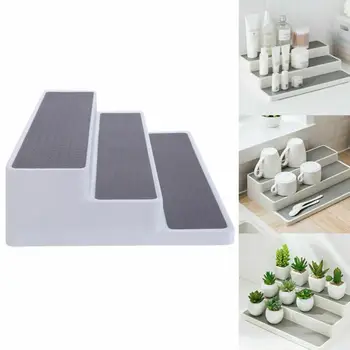 

3 Ladder Seasoning Rack Condiment Bottle Rack PP Storage Kitchen Tool Holder Storage Household Spice Rack Cupboard Organise E2A9
