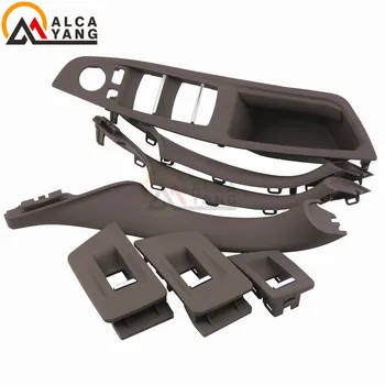 

For BMW 5 series F10 F11 2011-2017 gray Beige Black Car left Interior Door Handle Inner Door Panel Pull Trim Cover